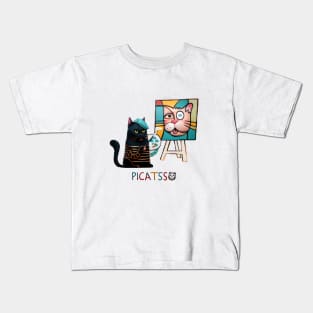 Picatsso Cat Funny Kids T-Shirt